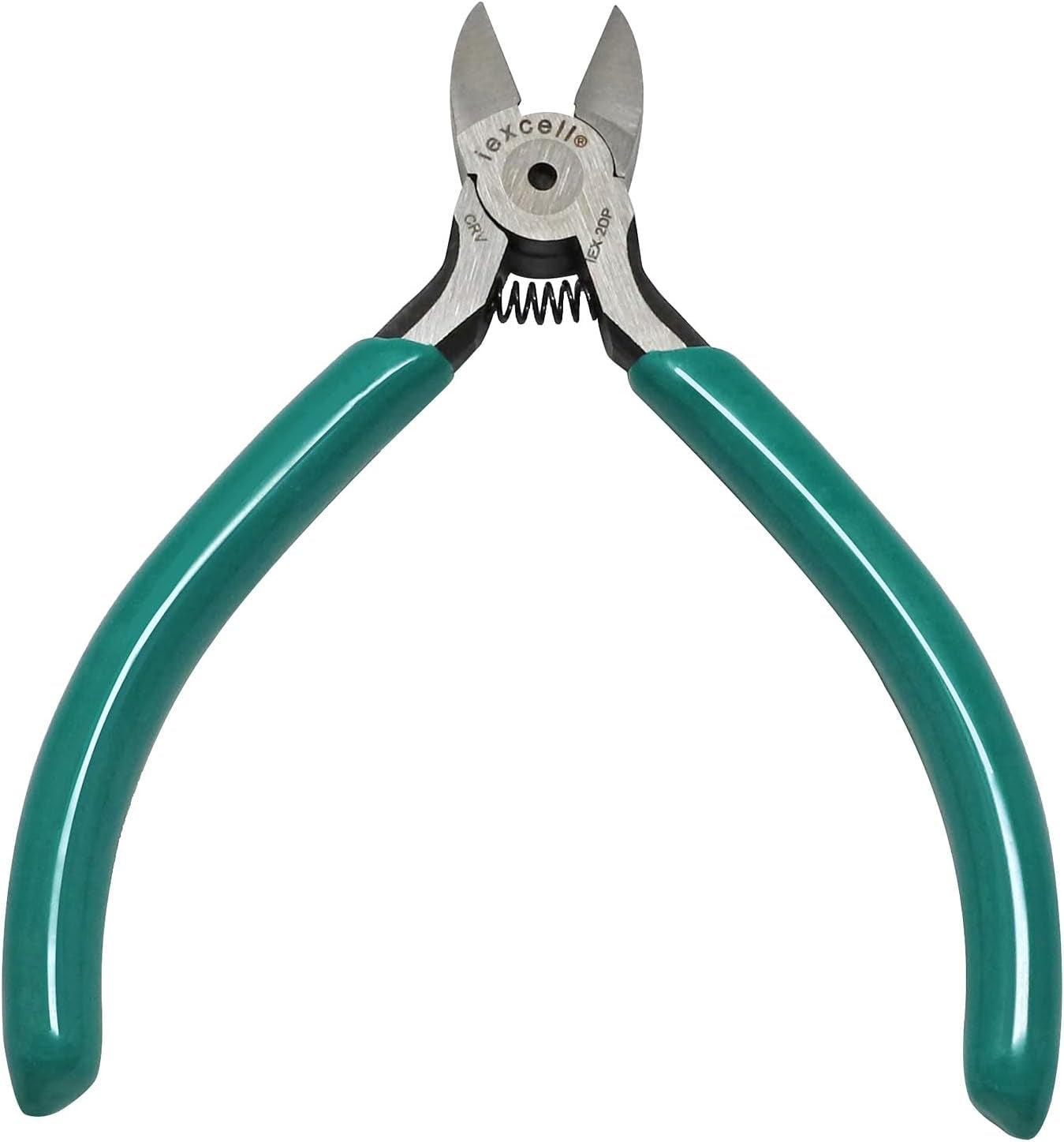 4.5" Side Cutter Diagonal Wire Cutting Pliers Nippers Repair Tool, Green, Chrome-Vanadium Steel