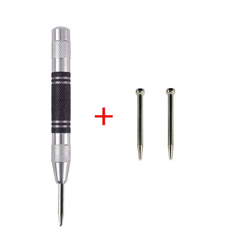 Automatic Centre Punch General Woodworking Metal Drill Adjustable Spring Loaded Automatic Punch Hand Tools for Metal Wood Glass