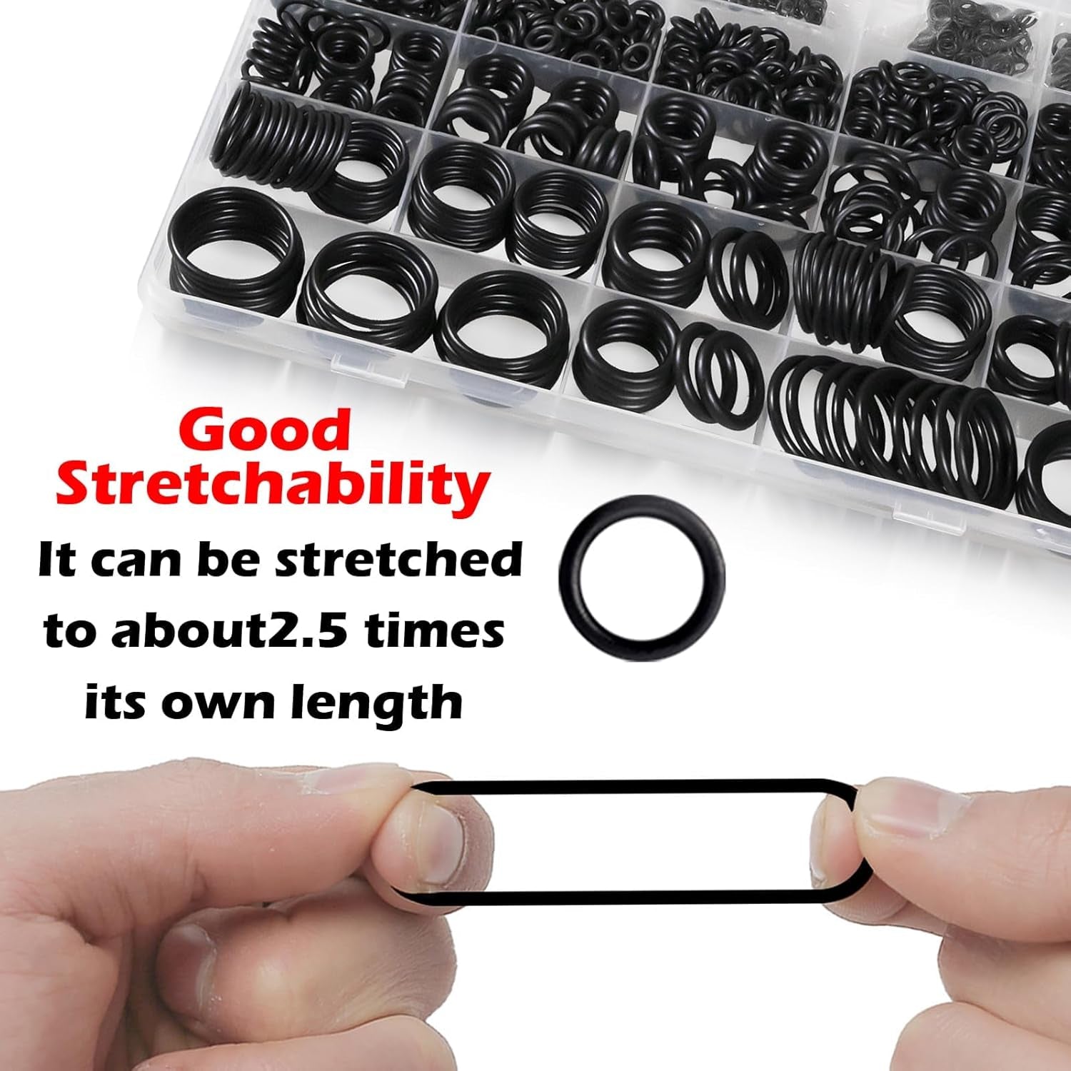 1010 Pcs Rubber O Rings Kit 22 Size Universal O-Ring Assortment Set for Automotive Faucet Pressure Washers Plumbing Sealing Repair,Air or Gas Connections,Resist Oil and Heat